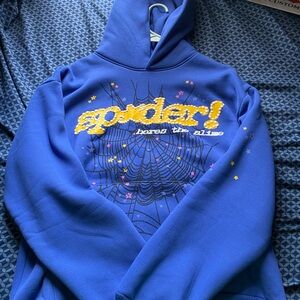 Spyder Blue and Yellow Jacket with Graphic Design